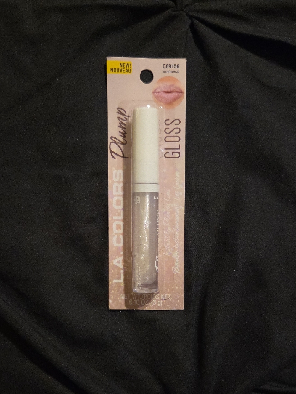 L.A. Colors Plump Gloss in Madness Shimmery Clear